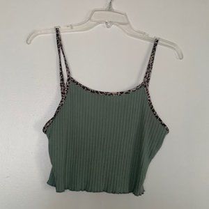 SHEIN Lettuce Hem Crop Cami Top (Free with bundle)